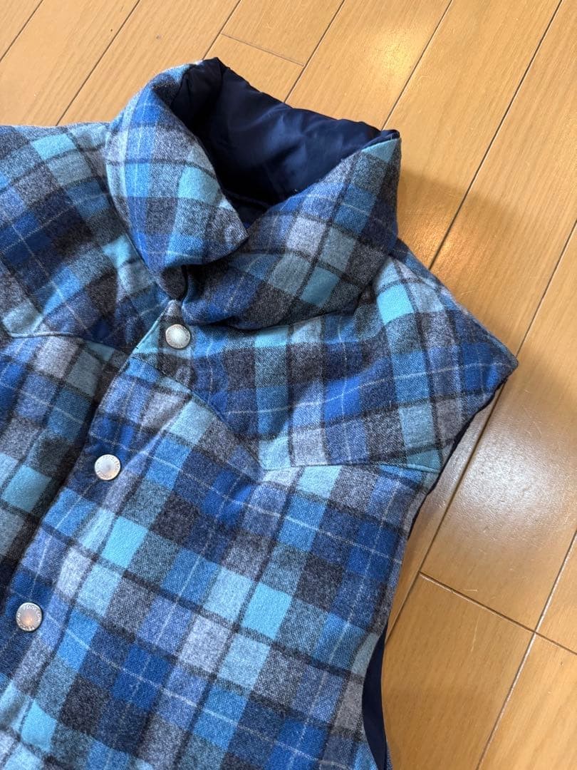 Pendleton Down Vest Beach Boys Check Reversible U… - image 3