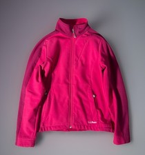 L.L. Bean Women  s Softshell Jacket Size Small Pink Two-Tone Full Zip