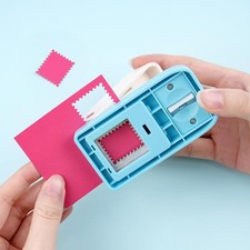 Postage Stamp Punch Hole Paper Punches for Card Making Photo Paper Bookmarks
