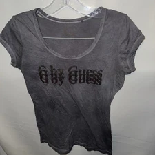 G by Guess gray Sequin T-Shirt Women's medium