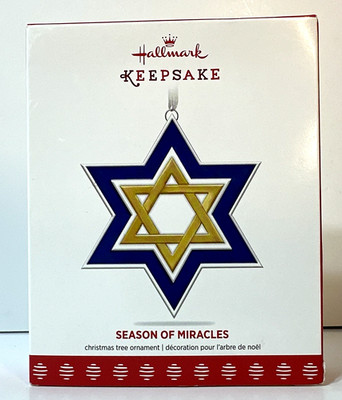 Hallmark: Season of Miracles - Star of David -Keepsake Ornament 2017