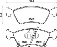Hella Pagid Bremsbelagsatz Scheibenbremse 8DB 355 016-981 FüR Toyota Avensis VVT