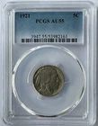 1921 Buffalo Nickels 5C PCGS AU55 53982161