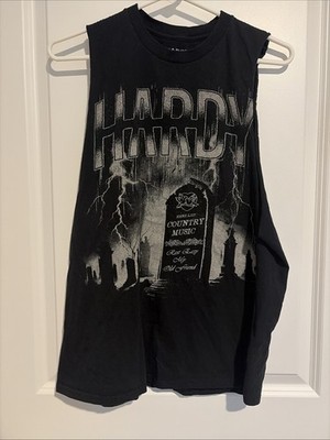 HARDY Men s Cut Off Band Tee Size Medium