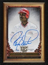 2023 Topps Gilded Collection Gallery of Gold 26/50 Barry Larkin Auto HOF 5m1