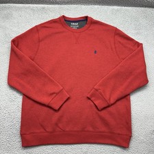 Izod 4500514230 Mens Large Red Advantage Performance Stretch Crewneck Sweatshirt