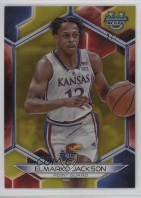 2023-24 Bowman U Best Yellow Refractor 27/75 Elmarko Jackson #33 1ti6