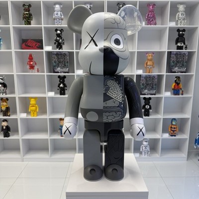 MEDICOM TOY BEARBRICK x KAWS x DISSECTED x GREY 1000% (Authentic