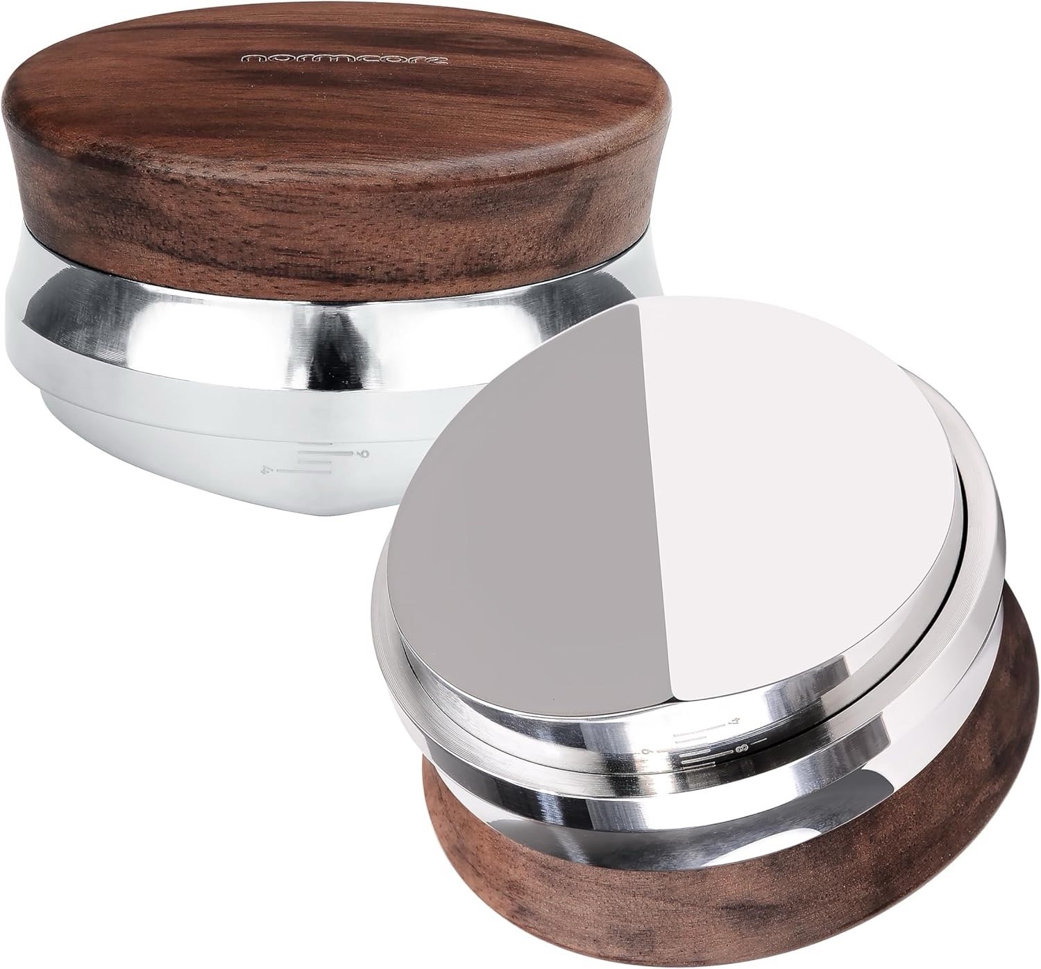 Normcore 58.5mm Coffee Distribution Tool, Walnut and SS, Espresso Distributor