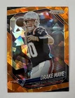 2025 Prizm Drake Maye Orange Ice Patriots #165