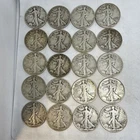 Walking Liberty Half Dollar 50c Roll 90% silver - $10 face 20 US coins