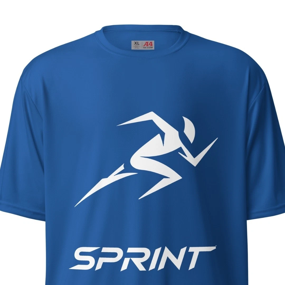 Sprint Runner Graphic T-Shirt Speed Athlete Running Performance Tee