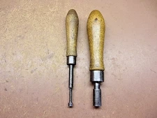 Two (2) Bell System Small Nut Drivers No. 46 (3/8") and No. 555A (3/16") Clean