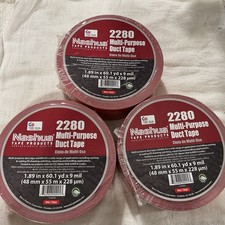 3X Nashua 2280 Duct Tape,48Mm X 55M,9 Mil,Red