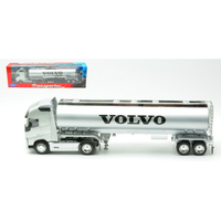 Volvo Fh 4X2 Tractor Silver With Silver Oil Tanker 1:32 Welly Camion -D- Neues M