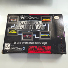 Williams Arcade's Greatest Hits SNES 1996 w/ Box