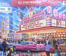 WHITE MOUNTAIN 1000-Piece Premium Jigsaw Puzzle 24x30" 1641 ALL STAR PREMIER