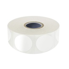 1500 PCS White Round Color Coding Circle Dots Inventory Stickers 1",