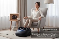 Shiatsu Foot Massager Heat Air Compression Vibration Electric New