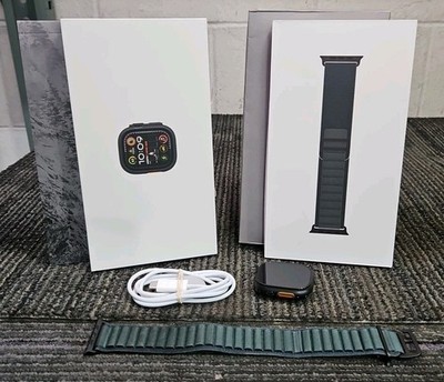 Apple Watch A2986 MX4R3LW/A Ultra 2 49MM Black - Dark Green Band