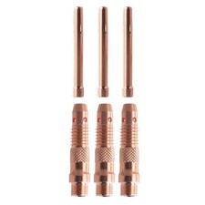 6PCS Copper Collet Bodies Kit for WP17 18 26 Series For Tig Welding Torches