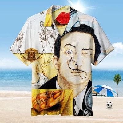 Salvador Dali Vintage Hawaiian Shirt Vintage Hawaiian Shirt