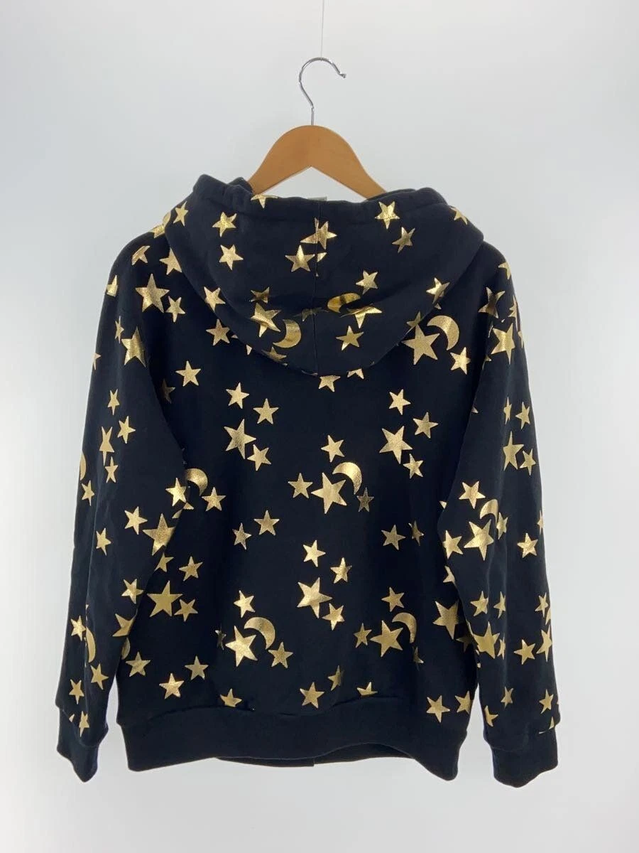 GUCCI Felpa con Cappuccio Star and Moon Line Parka Cotone BLK Motivo Totale