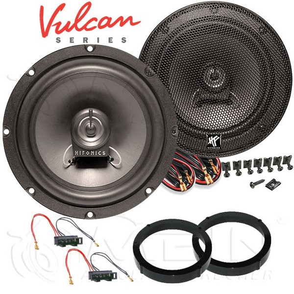 Hifonics Auto Lautsprecher FüR VW Golf Viii / 8 Ab 2019 Heck TüR Koax 180W #Amta-image