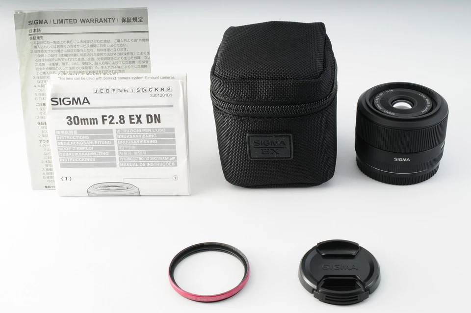 Objectif Sigma 30Mm F/2.8 Ex Dn Af Standard Avec Étui Pour Sony E Venu Du JAPON - Bild 2 von 4