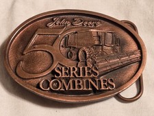 2000 John Deere 50 Series Combine Belt Buckle U.S. Custom Harvesters Sioux Falls