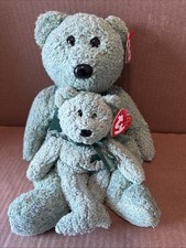 Ty Beanie Buddy  Beanie Baby Shamrock the Bear For St. Patrick  s Day  - MWMTs