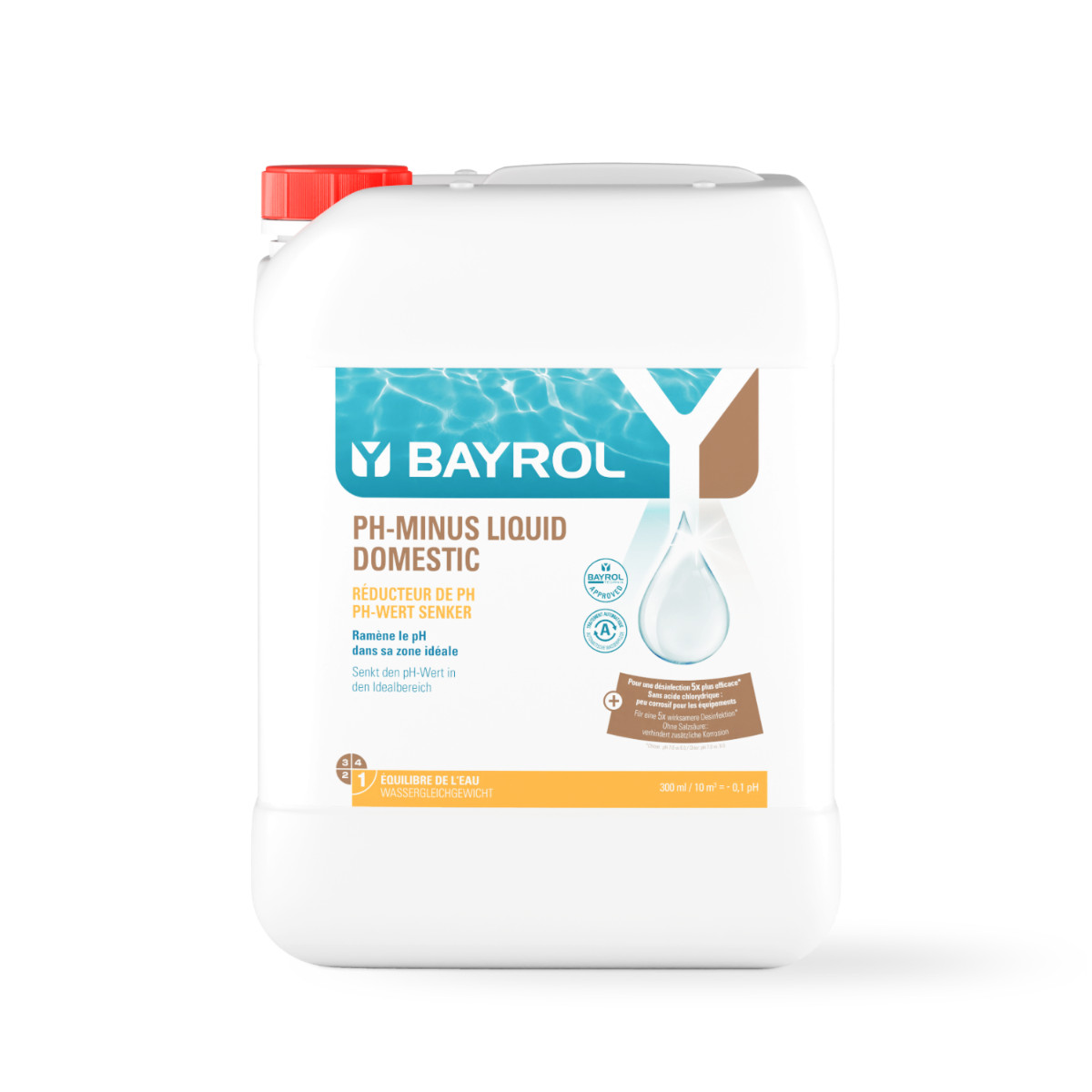 Reductor pH BAYROL pH Minus Liquide USO DOMESTICO (envase 20 L.)