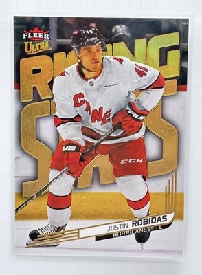 2025-26 Justin Robidas #RS-33 /199 Fleer Ultra Hockey Gold Rookie RC NHL Card