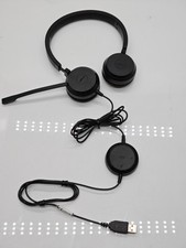 JABRA Evolve 20 USB Stereo Wired Headset With Microphone Black