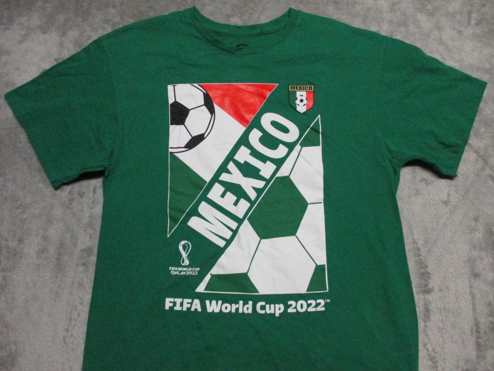 Team Mexico Shirt Adult Mens Large Green Soccer Football Futbol Qatar World Cup