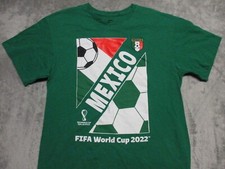 Team Mexico Shirt Adult Mens Large Green Soccer Football Futbol Qatar World Cup