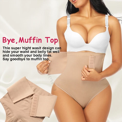 Fajas Thong Women Waist Trainer Body Shaper Butt Lifter High Waist Tummy Control - Picture 10 of 44