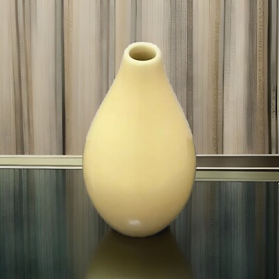 Echo Point Collection Yellow Glazed Bud Vase, 4 (W) X 7￼ .5 (H)