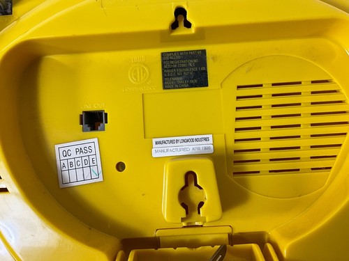 VINTAGE 1998 YELLOW SMILEY FACE DISC PUSH BUTTON TELEPHONE KASH N GOLD TELEMANIA - Picture 9 of 17