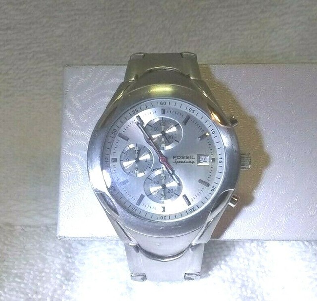 Fossil Speedway Blue Dial Chronograph 