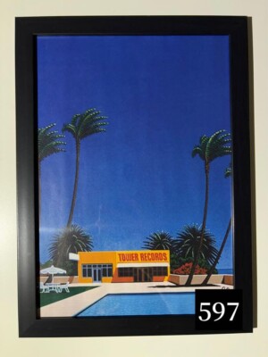 A4 with black frame] Hiroshi Nagai Beams Long Vacation Poster