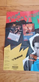 Sqoon Nintendo NES IREM Broderbund Large Promo Poster Insert BRO-NES-US NO GAME