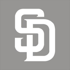 San Diego Padres 3 MLB Team Logo 1 Color Vinyl Decal Sticker Car Window Wall
