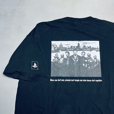 Vintage The Getaway Playstation PS2 Promo T-Shirt Video Game XL 