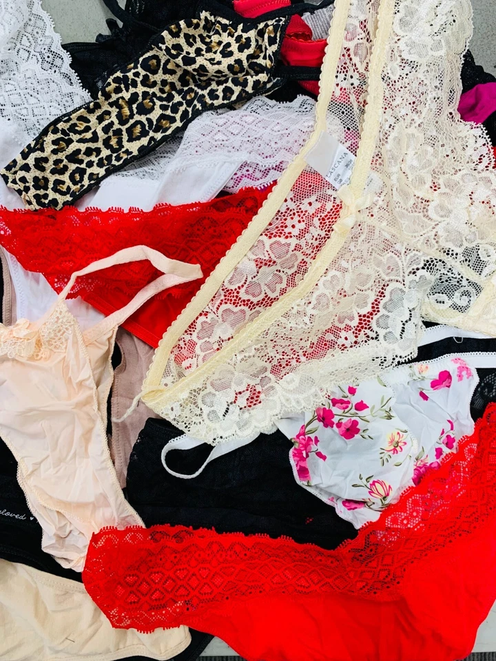 Venta al por mayor 6, 12, 24, 48, 60 piezas Mujer Bragas Tanga Tanga Ropa Interior Surtida Foto 2 de 4