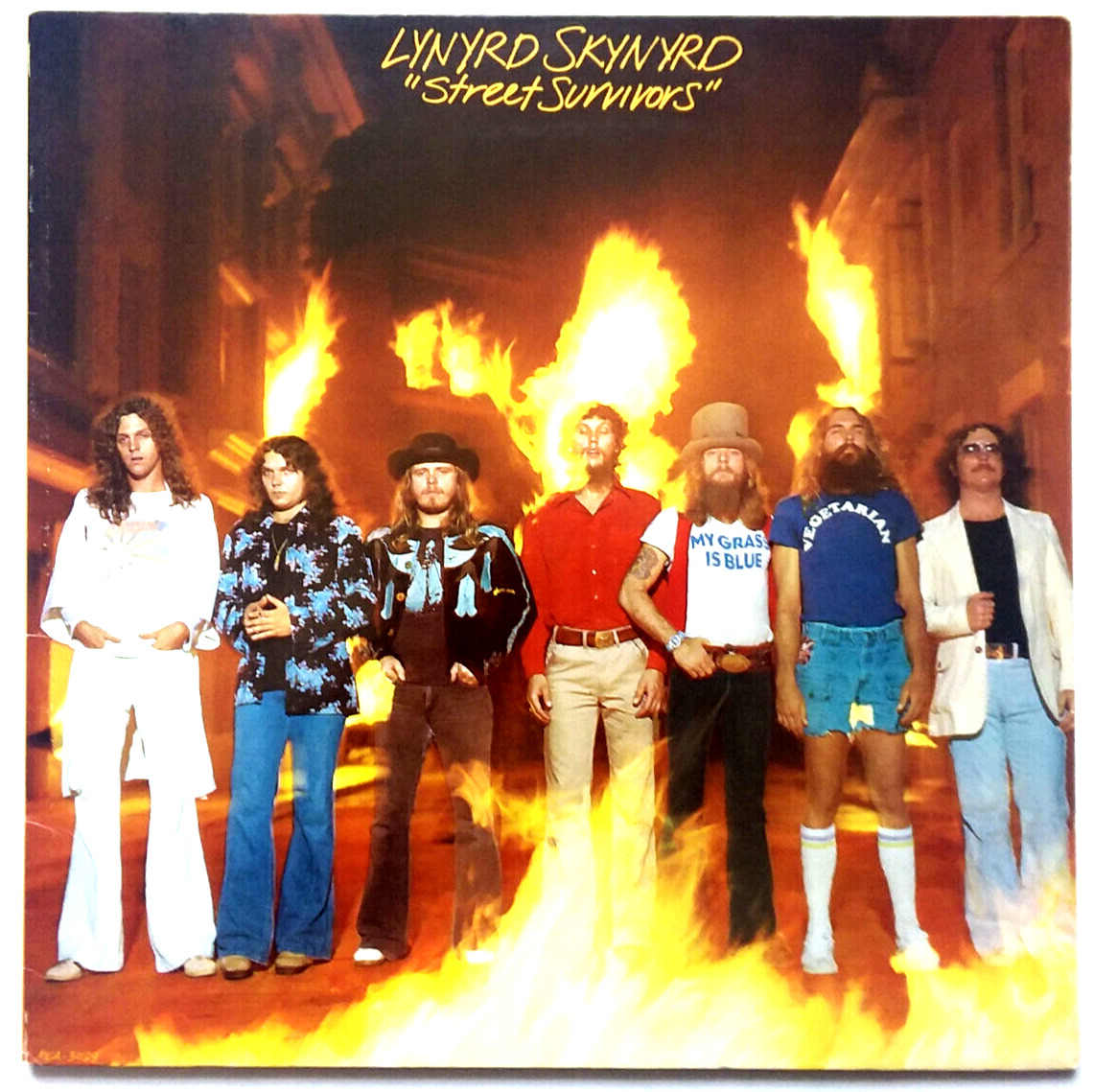 LYNYRD SKYNYRD - Street Survivors - Vinyl LP 1977 MCA-3029 Flames Mastered Baned