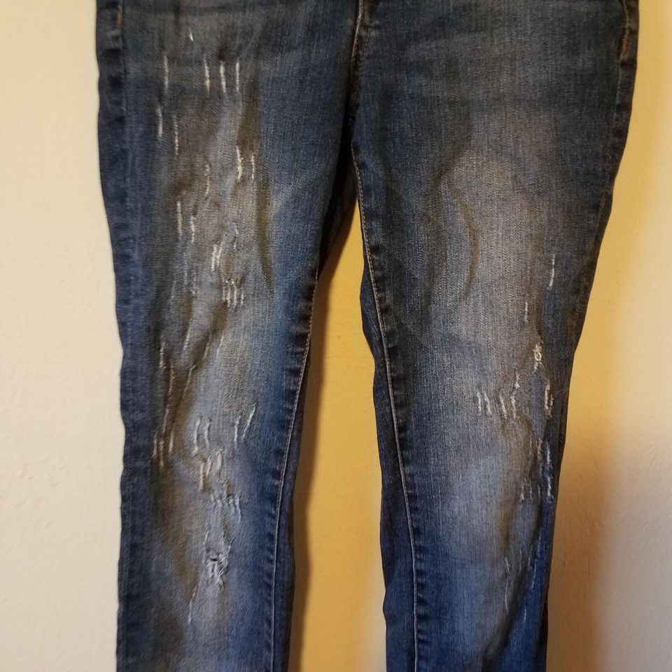 William Rast Jeans Perfect Skinny Size 27 Frayed Distressed Justin