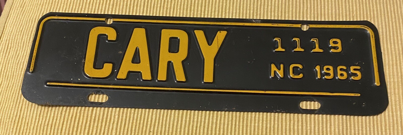 CARY NC City Tag License Plate 1965 eBay