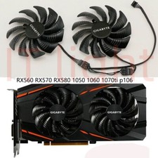 Gigabyte GTX1050 1060 1070Ti RX560 RX570 RX580 Cooling Fan GPU Video Cards Fans