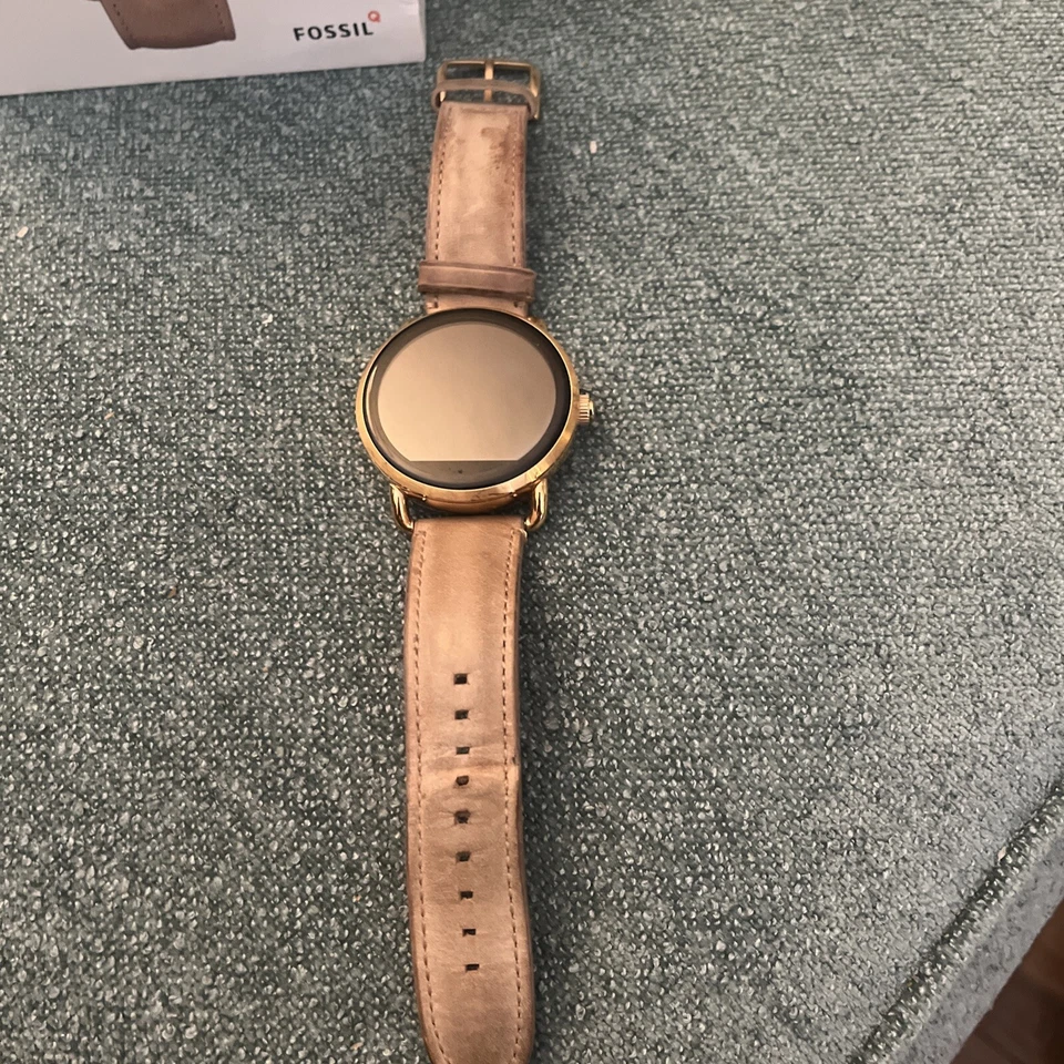 Fossil Q Gen. 2 Wander 45mm Smartwatch rosegoldfarbenes Lederband FTW2102 - Bild 2 von 4